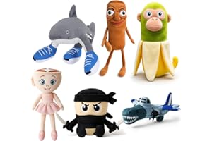 DLISHKA Divertido diseño Brainrot para jóvenes y mayores: la figura de peluche Tralalero Tralala trae el mundo del Brainrot italiano a tu hogar con una curiosa figura viral que entusiasma a niños y adultos