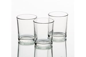 Eastland Set von 12 klar Glas Kerzenhalter