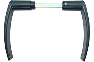 Béquille Double Dac en Aluminium, 1 Portée, Fixation Goupille, 7mm x 160mm, Époxy Noire