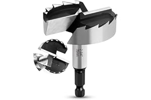 NICAVKIT Professional Forstnerbohrer 70mm mit Sechskantschaft - Forstner Bit Lochschneider Topfbohrer für Holz