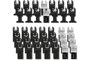 NEW_SOUL 50X Pro Bi-Metal/Wood/Plastic Oscillating Saw Blades Multitool Quick Release Blade for Fein Multimaster Bosch Porter Rockwell Cable Black & Decker Bosch Craftsman Dremel Chicago