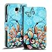 Produktbild Samsung Galaxy S4 Mini Muster Hülle, Conie Mobile Handytasche Bookstyle Schutzhülle Motiv Bilderhülle Wallet Tasche, PU Leder Tasche