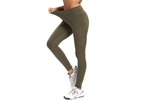 adorence Yoga Leggins Donna, Leggins Donna Elastici (Morbido Come Un Burro, Vita Alta, 2 Tasche Laterali) Modellante per Palestra, Fitness e Yoga