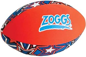 Zoggs Kid's Safe Neoprene Aqua Ball for All Ages - Orange/Blue with Star Print Pool Game