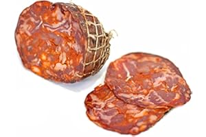 Corsevilla - Morcón de porc ibérique de Bellota - Morcón de Bellota Ibérique - Morcón Ibérique - Ibérico de Bellota - Charcuteries - Gourmet - Sans Gluten - Sans Lactose - Environ 0,600 grammes.