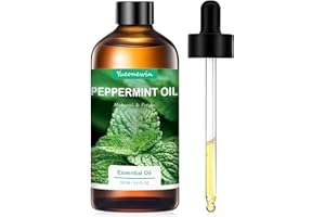 ‎YUEONEWIN Pfefferminzöl 100 ml, Reines Pfefferminz Ätherische Öle für Diffusor, Minzöl Ätherisches Öl Aromatherapie Duftöle für Massage, DIY, Seife, Kerzenherstellung, Bad, Geschenke für Frauen Weihnachten