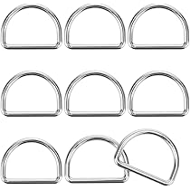 Sourcing Map Métal Anneaux D Boucle, 20pcs 40mm(1.57") 2.6mm