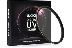 WAKA MC 52mm UV Filter - Ultra Slim 16 Layers Multi Coated Ultraviolet Protection Lens Filter for Canon Nikon Sony DSLR Lens