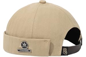 DURINM Coton Docker Cap Bonnet de Docker sans Visière Brimless Hat Docker Bonnet Homme bob Femme Bonnet Casquette Homme Docker Chapeau Marin Homme Casquette Docker Hat Casquette