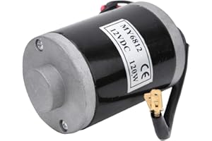 BOROCO Motores Electricos,12V 120W Motores Electricos Pequeños MY6812,Motor Electrico de Alta Velocidad con Polea para Accesorios de Patinete Electrico