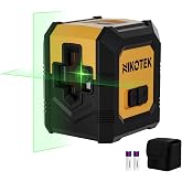 Nikotek Laser Level Self-Leveling Green Beam Horizontal and Vertical Cross Line Laser for Home Decoration Carrying Bag, 2 x B