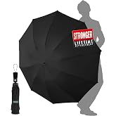 Chakipee Windproof 25 Inch Travel Umbrella for Men Folding Rain Resistant Green