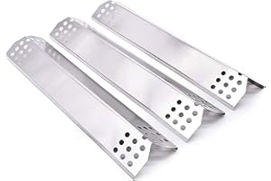 GFTIME 37cm Edelstahl Universal Brennerabdeckung Ersatzteile für Burnhard Fred, Barbecook Siesta, Taino Red/Pro 4 & 4+1, Metro Tarrington House, für Landmann, Campingaz, Grillstar Atlanta,3 Pack