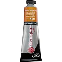 Daler-Rowney Georgian Oil Paint, Aluminium Tube, 7.61oz - 225 Ml, Cadmium Yellow Deep Hue - View #6