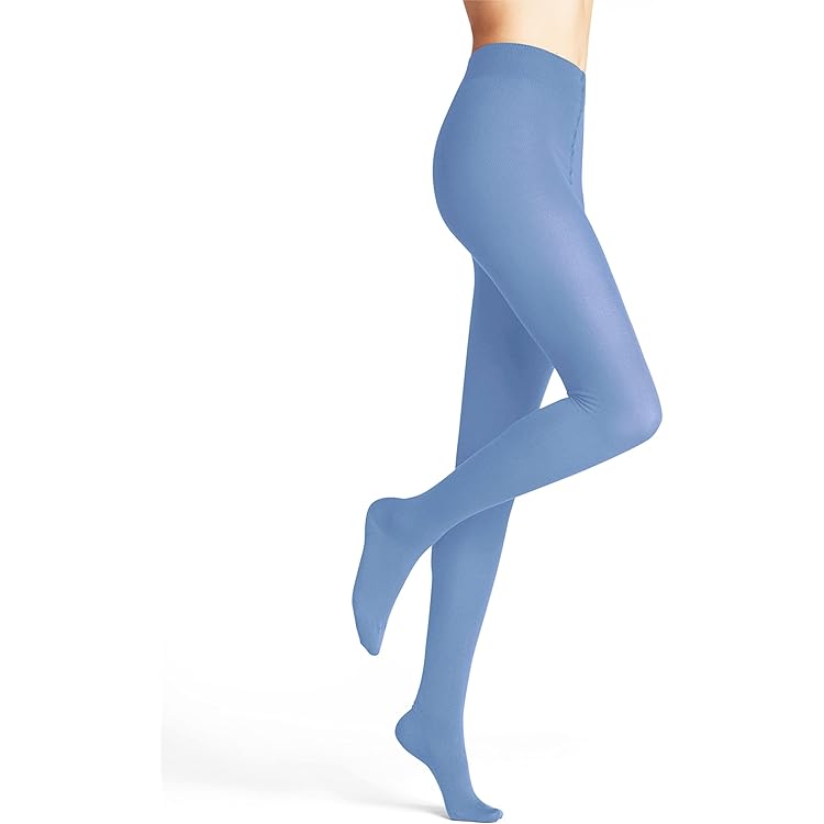 FALKE Dames Panty Pure Matt 50 DEN W Ti halfdoorzichtig eenkleurig 1 paar, Blauw Imperial 6065, M