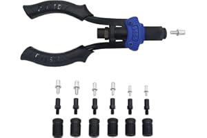 ASTRO PNEUMATIC TOOL Astro Tools 1455 Hand Rivet Stud Setter Kit - Metric & SAE with Rivet Studs,Multicoloured