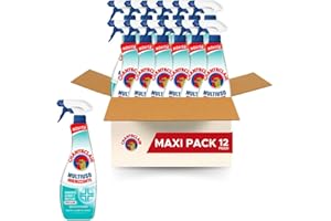 Chanteclair - Multiuso Igienizzante - Zero Aloni e Residui, Spray Ideale per Piccole Superfici anche a Contatto con Alimenti, Forza&Igiene - 12 Flaconi da 625 ml