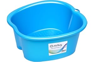 MitButy Bassin de Spa Grand Bain de Pieds - Bassin de trempage des pieds en plastique robuste pour pédicure, relaxation et massage - Bassine pied pour les pieds élimine callosités, cuticules