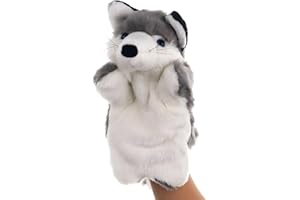 LOMTRATS Hund, Kaninchen, Elefant, Taube, Drache, Ziege, Koala, Panda, Bär, Schaf, Kuh, Handpuppen, Plüschtiere, Spielzeug für fantasievolles Rollenspiel, Geschichtenerzählen, Geschenke für Kinder