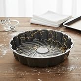 Papilla Desert Paşa Yuvarlak Kek Kalıbı 27x6 cm - İzmir Desenli Yanmaz Yapışmaz Granit Efektli Tart ve Turta Kalıbı