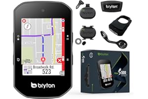 Bryton Rider S500 Sensor Bundle 2.4" Color Touchscreen GPS Bike/Cycling Computer Offline EU Map with Navigation