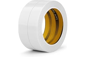 LLPT Double Sided Tape 25mm x 15m 2 Rolls Sticky Adhesive Craft Tapes Translucent Ultra Thin Tear by Hand for DIY Crafts Scrapbooking Arts Photography Fabric Glue Alteration (SPD2515CR02)