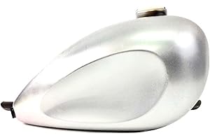 EAGLE SKULL Dished Wassell Motorcycle Gas Tank Frisco Mount Shallow Tunnel 2.23 Gallon 2.2 Gal Peanut Style Sportster Bobber Harley Chopper Bayonet Cam Fuel Cap Bung Two 1/4 inch NPT petcock bungs Custom Bike 883