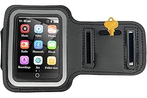 CCHKFEI Verstellbares Sport Armband für MP3-Player, Geeignet für 2,8in, 2,4in, 2in MP3-Player, Kratzfestes Material, Schweißfest und Atmungsaktiv, Perfekt für Ihr Training