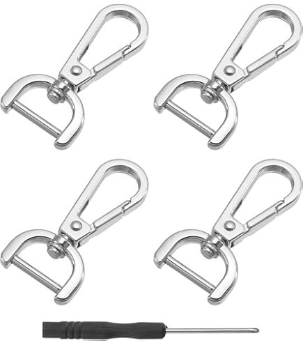 15 Moschettoni Girevoli In Metallo - Oro, 1 Pollice, Per Borse, Portachiavi E Fai Da Te - Foto 5