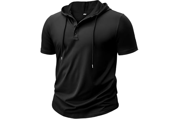 BSBUY Huvtröja för män kortärmad sport huvtröja kortärmad andningsbar tröja huva skjorta sommar sport sport undertröjor huvtröjor t-shirt fitness huvtröja för träning gym hip hop boxning vandring