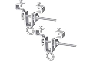 SGZQKZ 2 Pièces Fixation Crochet Sac de Frappe en Acier, pour Charges Lourdes Jusqu'à 204 kg, Support Sac de Frappe sur, Fixation sur Poutre Réglable de 63 mm a 190 mm