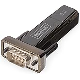 DIGITUS USB auf Seriell Adapter - RS232 Konverter - USB 2.0 Typ-A zu DSUB 9M - FTDI FT232RL Chipsatz - Inkl. 80 cm Kabel
