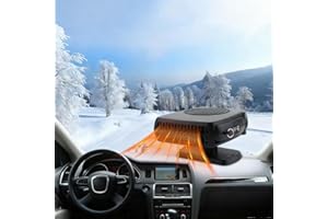 PASLFC Auto Heizung 12v,Car Heater,Kühlung Autoheizung mit 360° Drehbasis,Heizlüfter Auto Mit Handgriff,Autoheizung,Tragbare Heizlüfter Auto,Windschutzscheibe Defroster,Frontscheibenheizung Auto (B)
