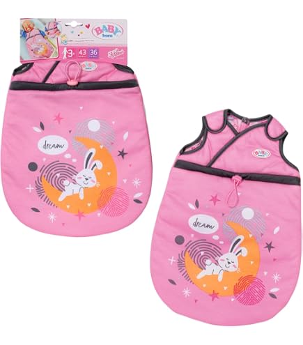 5-teilige Babypuppenkleidung Für 35–45 Cm Puppen, Süßes Rosa Kaninchen Oberteil Outfit Mit Babypuppen Mit Grauer Hose, Kaninchen-Anhänger, Süße Rosa Kleiderbügel, Socken, Als Geschenk Für Mädchen