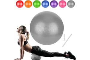 GOONIDY Pelota Pilates Pequeña, 25cm Softball Pilates, Bola de Pilates Yoga, Pelotas Gimnasia Ritmica Niña, Fitball Embarazada (Capacitación Básica & Fisioterapia & Mejorar Equilibrio)
