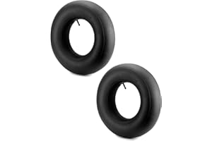 QWORK® 2 Pieces 4.80/4.00-8 Wheelbarrow Inner Tube, Replacement Inner Tubes, Straight Valve, for Lawn Movers, Hand Trucks