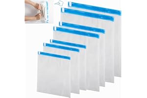 YUANBAOTT Vakuumbeutel für Kleidung, 8 Stk. Reise Kompressionsbeutel zum Rollen, Vakumiererbeutel für Kleidung, Aufbewahrungsbeutel Vakuumierbeutel Platzsparende für Reise - 50x70, 40x60, 50x35, 39x32