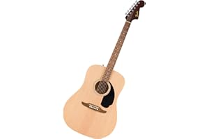 Fender California Debut Redondo Dreadnought Acoustic Guitar, Spruce Top, Black Pickguard, Natural