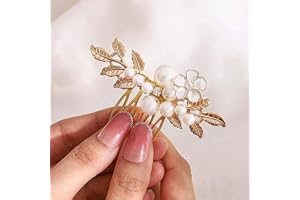 POPETPOP Brautkamm-Set 10 Stück Goldfarben - Haarschmuck Für Hochzeit, Party & Täglichen Gebrauch