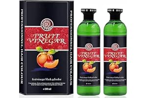 Apple Fruit Vinegar Hair Gel Color (100ml X 2), Natural Hair Dye Black Colorfor Hair,black Natural Color For Men & Women
