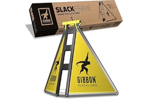 ‎GIBBON Gibbon Slacklines Slackframe, pulverbeschichtetes Metallgestell, Slackline-Gerüst für Slacklinen ohne Bäume