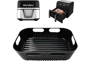 Goodpejine Silikonowa forma Air Fryer, akcesoria Air Fryer do Cecofry Dual 9000, Duronic AF34, wielokrotnego użytku silikonowa forma Air Fryer do Cecotec 9 L, akcesoria do frytkownicy