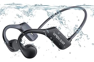 XINSRE Cuffie Conduzione Ossea Nuoto,IP68 Impermeabili Cuffie Subacquee per Piscina Cuffie Sportive Bluetooth 5.3 con Lettore MP3 da 32 G,Wireless Auricolari per Piscina Ciclismo Corsa Nuoto