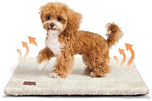 Mora Pets Manta térmica para Gatos Manta autocalentable para Gatos y Perros Cama termica Alfombra calefactora sin Electricidad y baterías 74 x 47 cm