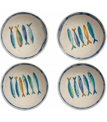 Set van 6 Marina-porseleinen borden H 30 mm Diameter 300 mm Was Duitsland | Makro