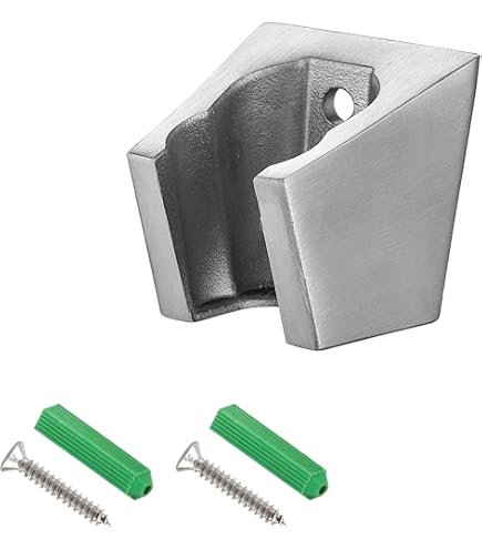 OUNONA Duschkopfhalter Mit Saugnapf – Weiß, ABS, Für Wandmontage Ohne Bohren, 13x4,5x7 Cm