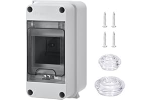 Szaboviktoria coffret electrique etanche Avec 3 Modules, Cache Tableau Electrique, boitier etanche exterieur, boitier de distribution en saillie Pour le Jardin Ou Les Espaces extérieurs