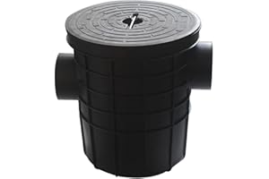 OOMVARMER Trampa grasa subterraneo HDPE separador de grasas cocina fregadero para restaurantes o gastronomía (ID315mm - Salida OD110mm)