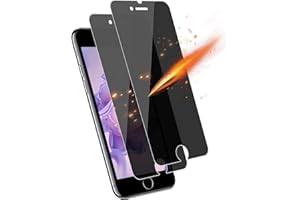 wsky für Panzerglas für iPhone 6/7/8/se 2020 Sichtschutz Schutzfolie, 2 Stück Gehärtetem Glas Panzerglasfolie für iPhone 6 Schutzglas, 9H Härte Panzer Schutz Glas Displayschutzfolie für iPhone 8/se