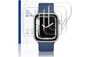 Mugust Folia ochronna do zegarka Apple Watch Series SE3/SE2/SE/6/5/4, 40 mm, elastyczny TPU, do iWatch 40 mm, ochrona wyświetlacza bez pęcherzyków powietrza, miękka folia HD przezroczysta na